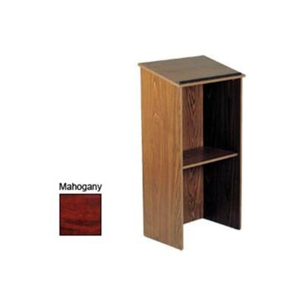 National Public Seating Full Floor Lectern / Podium - Mahogany 222-MY